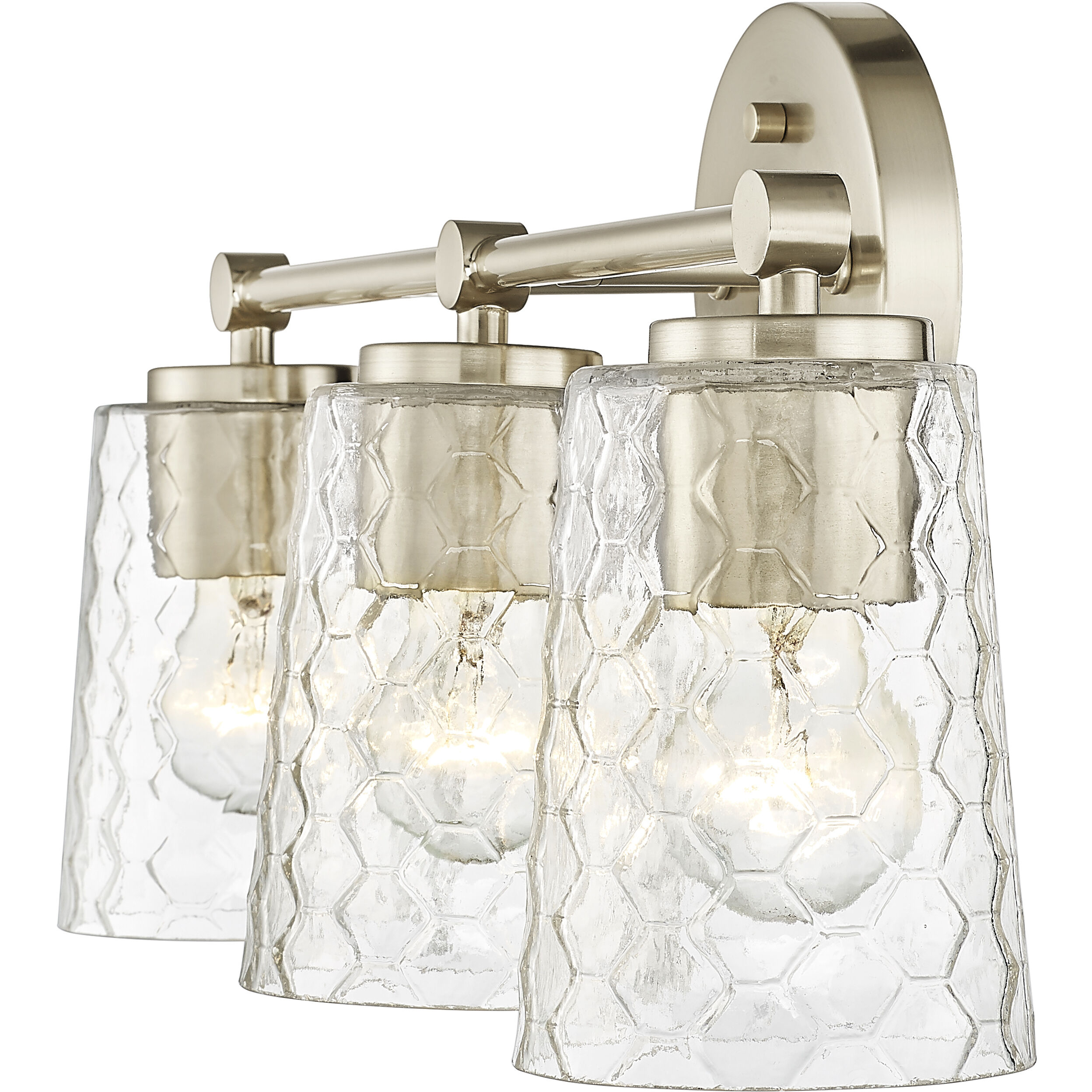 Ashli 3 Light 20 inch Modern Gold Bathroom Vanity Light Wall Light